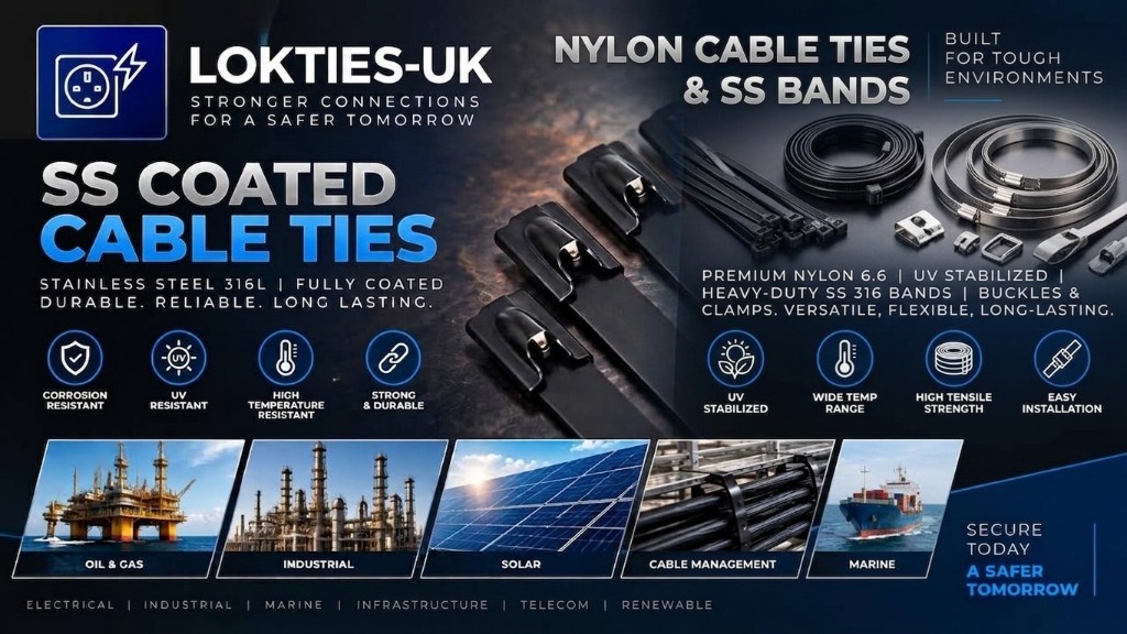 LOKTIES-UK All-Purpose Industrial Fastening Bands
